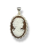 Pendente Mandile 1922 Donna Cammei  in Argento Conchiglia 2MCICM1 - 2MCICM1